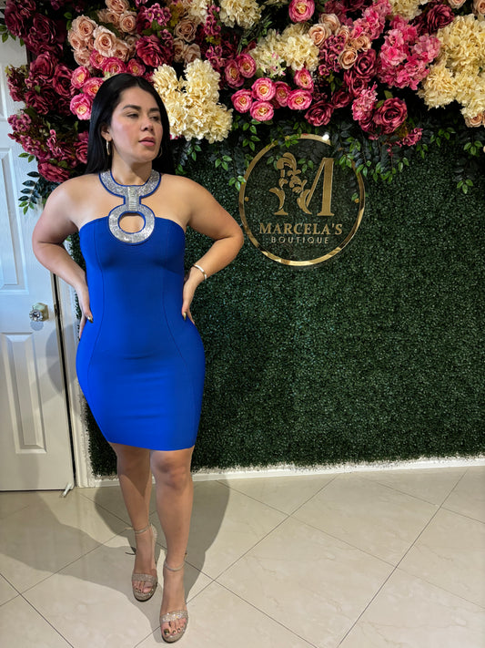 Azul vestido